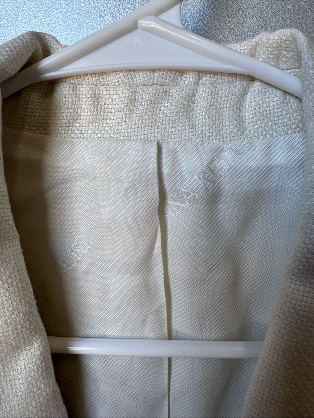 Vintage Banana Republic Off White Cream High End Linen Blazer Jacket - Picture 4 of 7